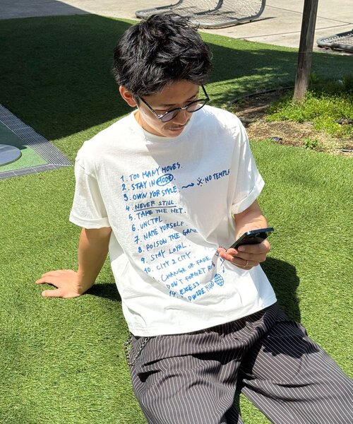CIAOPANIC(チャオパニック)の「ルールグラフィックTシャツ(Tシャツ/カットソー・レディース・チャコールグレー/ネイビー/ホワイト・LARGE/MEDIUM)」の22枚目の写真