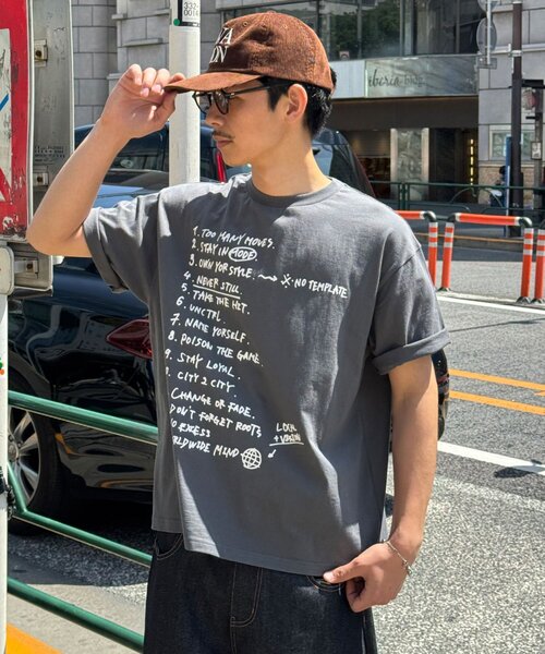 CIAOPANIC(チャオパニック)の「ルールグラフィックTシャツ(Tシャツ/カットソー・レディース・チャコールグレー/ネイビー/ホワイト・LARGE/MEDIUM)」の17枚目の写真