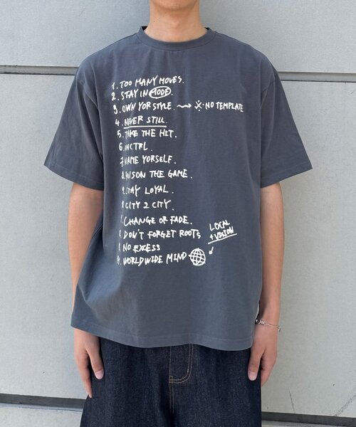 CIAOPANIC(チャオパニック)の「ルールグラフィックTシャツ(Tシャツ/カットソー・レディース・チャコールグレー/ネイビー/ホワイト・LARGE/MEDIUM)」の13枚目の写真