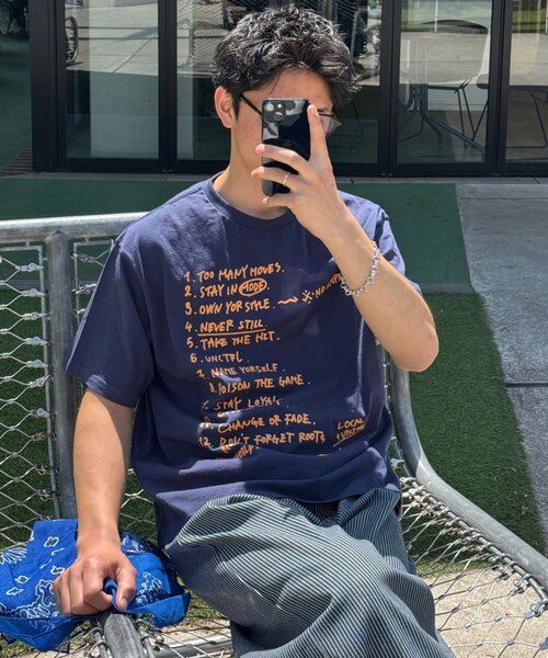 CIAOPANIC(チャオパニック)の「ルールグラフィックTシャツ(Tシャツ/カットソー・レディース・チャコールグレー/ネイビー/ホワイト・LARGE/MEDIUM)」の7枚目の写真
