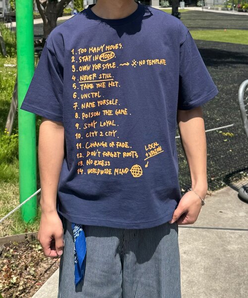 CIAOPANIC(チャオパニック)の「ルールグラフィックTシャツ(Tシャツ/カットソー・レディース・チャコールグレー/ネイビー/ホワイト・LARGE/MEDIUM)」の8枚目の写真