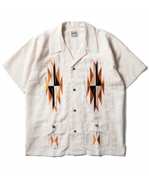 HOUSTON ヒューストン LINEN CHIMAYO SHIRT リネン チマヨ柄 刺繍 オープンカラー 開襟シャツ
