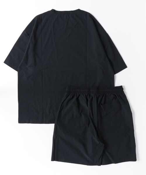 ARCADE(アーケード)の「夏服 COOL UVカット 速乾 冷感 T400 アクティブ上下セットアップ 半袖Tシャツ&ハーフパンツ PRIMAL POINT(ルームウェア/パジャマ・メンズ・ブラック/グレイッシュベージュ/オリーブ/チャコールグレー/ネイビー・M/L/LL)」の6枚目の写真