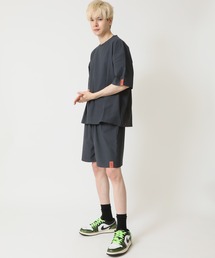 ARCADE（アーケード）の「COOL UVカット 速乾 冷感 T400 アクティブ上下セットアップ 半袖Tシャツ&ハーフパンツ PRIMAL POINT（ルームウェア/パジャマ）」
