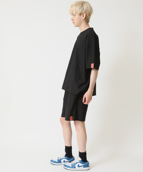 ARCADE(アーケード)の「夏服 COOL UVカット 速乾 冷感 T400 アクティブ上下セットアップ 半袖Tシャツ&ハーフパンツ PRIMAL POINT(ルームウェア/パジャマ・メンズ・ブラック/グレイッシュベージュ/オリーブ/チャコールグレー/ネイビー・M/L/LL)」の13枚目の写真