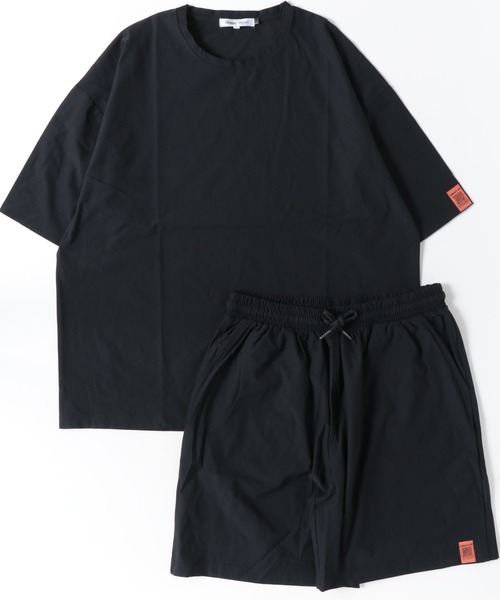 ARCADE(アーケード)の「夏服 COOL UVカット 速乾 冷感 T400 アクティブ上下セットアップ 半袖Tシャツ&ハーフパンツ PRIMAL POINT(ルームウェア/パジャマ・メンズ・ブラック/グレイッシュベージュ/オリーブ/チャコールグレー/ネイビー・M/L/LL)」の9枚目の写真