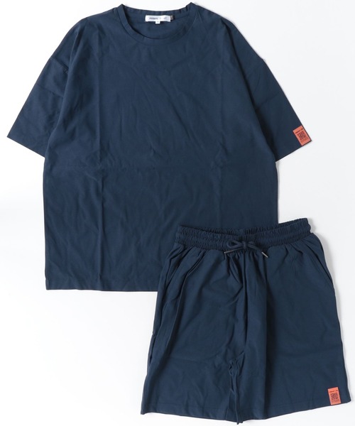 ARCADE(アーケード)の「夏服 COOL UVカット 速乾 冷感 T400 アクティブ上下セットアップ 半袖Tシャツ&ハーフパンツ PRIMAL POINT(ルームウェア/パジャマ・メンズ・ブラック/グレイッシュベージュ/オリーブ/チャコールグレー/ネイビー・M/L/LL)」の10枚目の写真