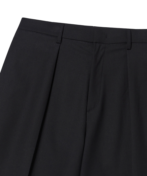 Beyond Closet（-）の「[COLLECTION LINE] ラックスブレンドファブリックハーフパンツブラック（その他パンツ・メンズ・その他・MEDIUM/LARGE）」の4枚目の写真