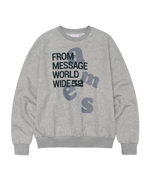 AMESWORLDWIDE（アメスワールドワイド）の「BIG LETTERING SWEATSHIRT GREY（スウェット・レディース・その他・LARGE/MEDIUM/SMALL）」の12枚目の写真