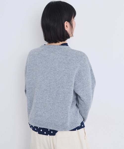 l'atelier du savon(アトリエドサボン)の「川辺をおよぐカモのジャカードカーディガン(カーディガン/ボレロ・レディース・イエロー/グレー/ブルー・FREE)」の10枚目の写真