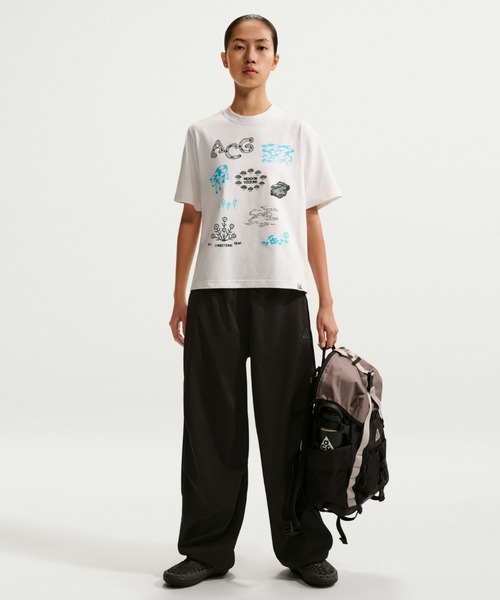 ACG（エィシージー）の「ナイキ ACG ウィメンズ Dri-FIT Tシャツ / Nike ACG Women's Dri-FIT T-Shirt II6227-121 Summit White（Tシャツ/カットソー・レディース・アイボリー・M/L/XL/2XL/XS/S）」の4枚目の写真