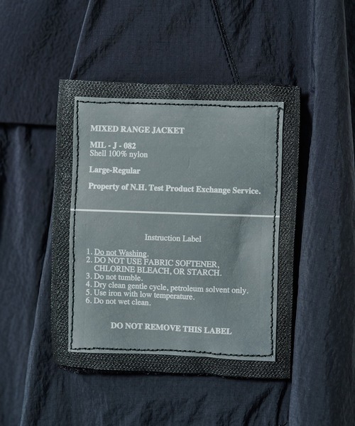N.HOOLYWOOD(N.ハリウッド)の「【N.HOOLYWOOD】9251-BL04-003 STAND COLLAR BLOUSON(ブルゾン・メンズ・ブラック/ダークグレー・40/38/36)」の13枚目の写真