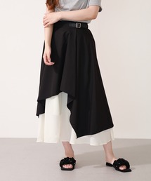 Noheaラッフルシフォン切替スカート