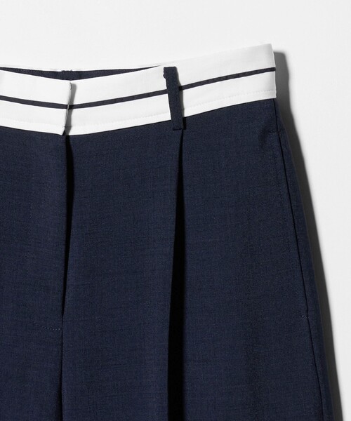 A DAY IN THE LIFE UNITED ARROWS(アデイインザライフユナイテッドアローズ)の「リネンライク マーベルト ワイドパンツ ‐ウォッシャブル‐<A DAY IN THE LIFE>(その他パンツ・レディース・ダークグレー/ナチュラル/ネイビー・M/S)」の10枚目の写真