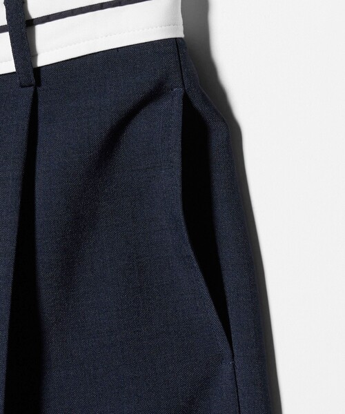 A DAY IN THE LIFE UNITED ARROWS(アデイインザライフユナイテッドアローズ)の「リネンライク マーベルト ワイドパンツ ‐ウォッシャブル‐<A DAY IN THE LIFE>(その他パンツ・レディース・ダークグレー/ナチュラル/ネイビー・M/S)」の11枚目の写真