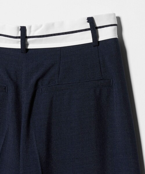 A DAY IN THE LIFE UNITED ARROWS(アデイインザライフユナイテッドアローズ)の「リネンライク マーベルト ワイドパンツ ‐ウォッシャブル‐<A DAY IN THE LIFE>(その他パンツ・レディース・ダークグレー/ナチュラル/ネイビー・M/S)」の12枚目の写真