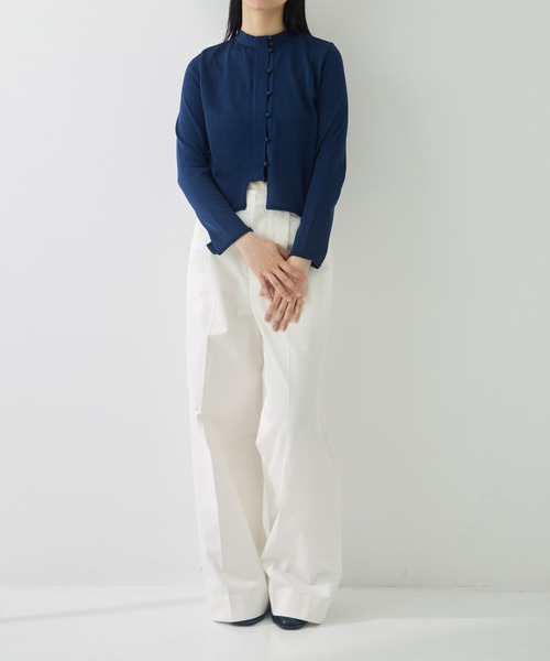 TAN（タン）の「[TAN/タン]EX. MULTI BUTTON KINT BLOUSE（ニット/セーター・レディース・レッド/ネイビー/アイボリー・FREE）」の20枚目の写真