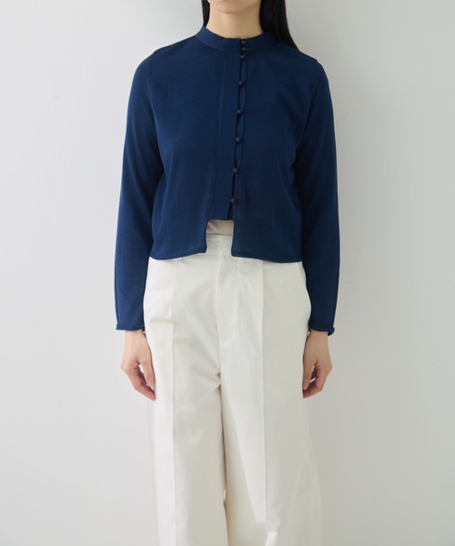 TAN（タン）の「[TAN/タン]EX. MULTI BUTTON KINT BLOUSE（ニット/セーター・レディース・レッド/ネイビー/アイボリー・FREE）」の22枚目の写真