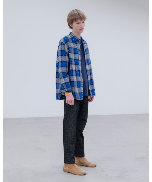 uniform experiment(ユニフォームエクスペリメント)の「HIGH STRETCH DENIM TAPERED PANTS(デニムパンツ・メンズ・ブラック/インディゴブルー・2/1/5/4/3)」の4枚目の写真