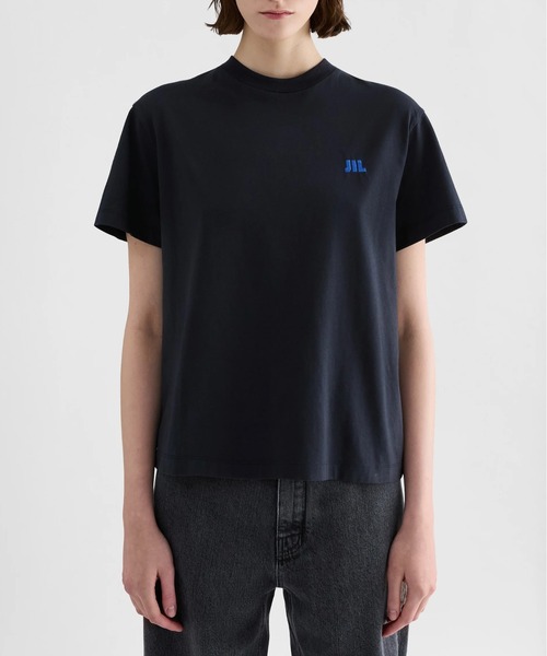 JIL SANDER(ジルサンダー)の「T-SHIRT CN SS EMB(Tシャツ/カットソー・レディース・ブラック/ネイビー/グレー/ホワイト・S/XS/L/M)」の7枚目の写真