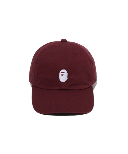 A BATHING APE(アベイシングエイプ)の「APE HEAD ONE POINT PANEL CAP(キャップ・メンズ・ベージュ/ブラック/バーガンディー・FREE)」の6枚目の写真