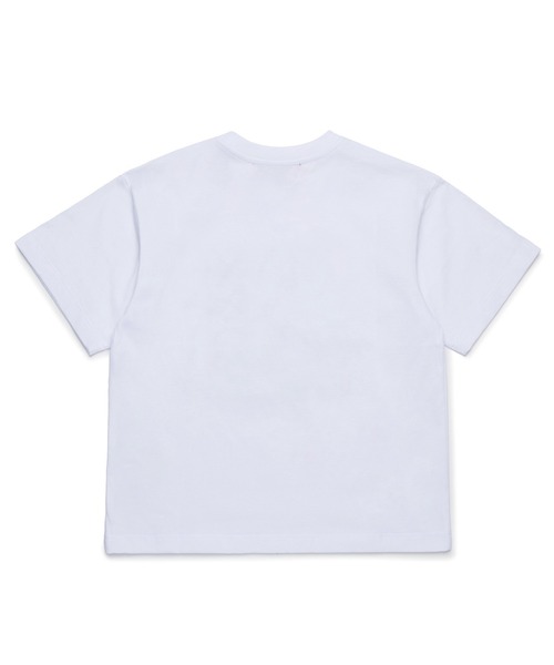 MAX&Co.(マックス アンド コー)の「Max&Co.(マックスアンドコー)Kids & Junior ブランドロゴ花柄半袖Tシャツカットソー(Tシャツ/カットソー・キッズ・ホワイト・16Y/12Y)」の2枚目の写真