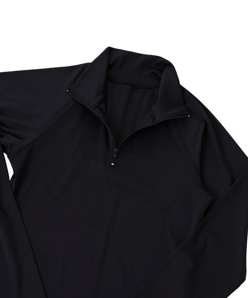 FTW(エフティダブリュー)の「HALF ZIP JERSEY(Tシャツ/カットソー・レディース・ミント/ブラック・SMALL/MEDIUM)」の9枚目の写真
