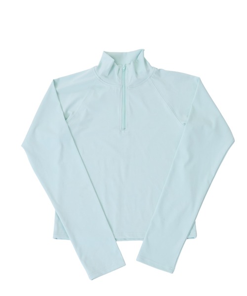FTW(エフティダブリュー)の「HALF ZIP JERSEY(Tシャツ/カットソー・レディース・ミント/ブラック・SMALL/MEDIUM)」の10枚目の写真