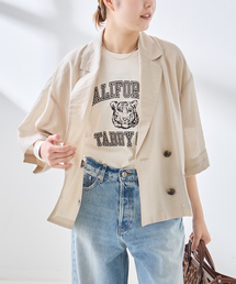 journal standard L'essage | シルクMIXシアー&ストライプジャケット(テーラードジャケット)