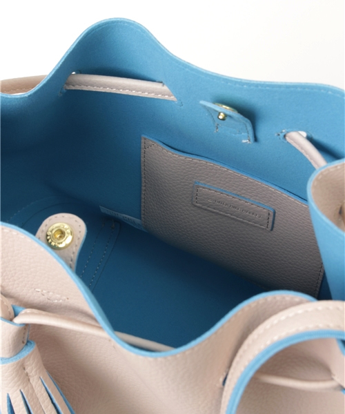 HITCH HIKE MARKET（ヒッチハイクマーケット）の「インサイドカラーミディドロスト（ショルダーバッグ・レディース・ブラック/ホワイト/ピンク/グレー/ベージュ/ピンク系その他・ONESIZE）」の15枚目の写真