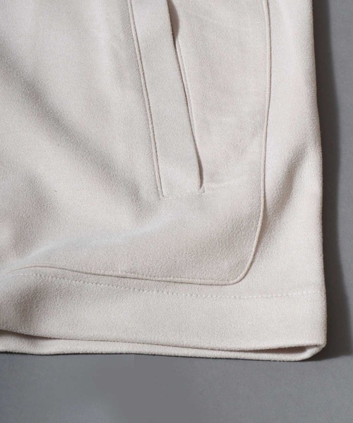 ANPAS(アンパス)の「Brushed Ponte Snap-Front Blouson / ブラッシュポンチスナップブルゾン コーチジャケット アウター メンズ 秋冬 スエードライク(ブルゾン・メンズ・アイボリー/チャコール/ブラウン・M/L)」の19枚目の写真