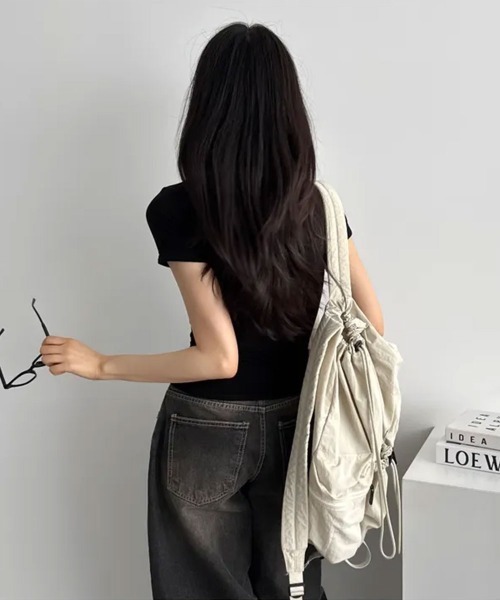 Emilie(エミリー)の「フロントロゴ 半袖Tシャツ(Tシャツ/カットソー・レディース・グレー/カーキ/ブラック・FREE)」の12枚目の写真