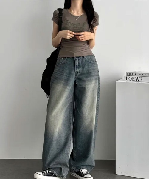Emilie(エミリー)の「フロントロゴ 半袖Tシャツ(Tシャツ/カットソー・レディース・グレー/カーキ/ブラック・FREE)」の20枚目の写真