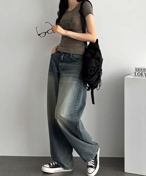 Emilie(エミリー)の「フロントロゴ 半袖Tシャツ(Tシャツ/カットソー・レディース・グレー/カーキ/ブラック・FREE)」の21枚目の写真