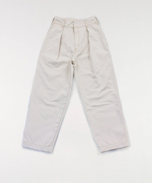 AUTHEN(オーセン)の「【AUTHEN】オーセン/ TACK WIDE PANTS(レディース)(デニムパンツ・レディース・ホワイト・23inch/27inch/25inch)」の1枚目の写真