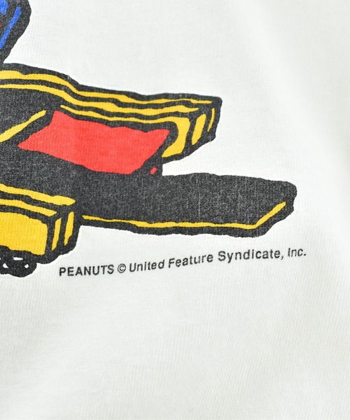 Vintage PEANUTS(ビンテージピーナッツ)の「【USED】90’s Peanuts “Snoopy & Woodstock” キャラクター Tシャツ(Tシャツ/カットソー・メンズ・ホワイト・LARGE)」の3枚目の写真