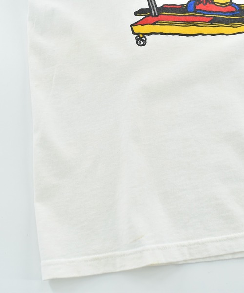 Vintage PEANUTS(ビンテージピーナッツ)の「【USED】90’s Peanuts “Snoopy & Woodstock” キャラクター Tシャツ(Tシャツ/カットソー・メンズ・ホワイト・LARGE)」の6枚目の写真