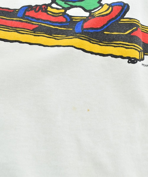 Vintage PEANUTS(ビンテージピーナッツ)の「【USED】90’s Peanuts “Snoopy & Woodstock” キャラクター Tシャツ(Tシャツ/カットソー・メンズ・ホワイト・LARGE)」の8枚目の写真