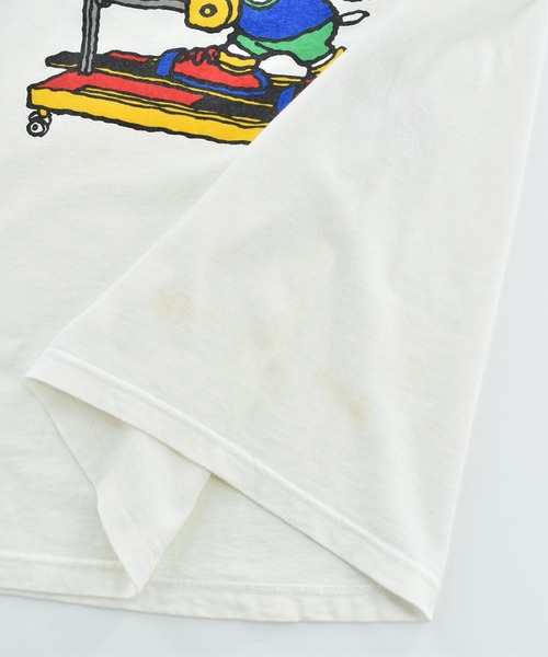 Vintage PEANUTS(ビンテージピーナッツ)の「【USED】90’s Peanuts “Snoopy & Woodstock” キャラクター Tシャツ(Tシャツ/カットソー・メンズ・ホワイト・LARGE)」の10枚目の写真