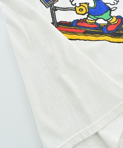 Vintage PEANUTS(ビンテージピーナッツ)の「【USED】90’s Peanuts “Snoopy & Woodstock” キャラクター Tシャツ(Tシャツ/カットソー・メンズ・ホワイト・LARGE)」の7枚目の写真