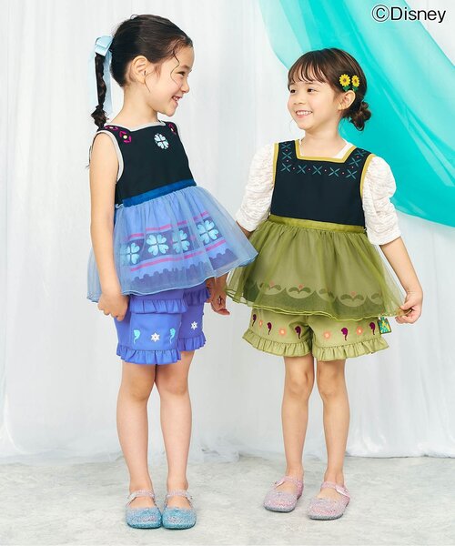 Disney(ディズニー)の「【ディズニーキャラクター】アナと雪の女王 ショートパンツ(セットアップ可)(その他パンツ・キッズ・グリーン/ブルー・140/130/120/80/100/90/110)」の10枚目の写真