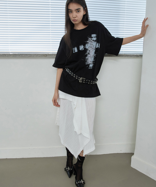 RENSE(レンセ)の「Oversized Logo Graphic Tee Black(Tシャツ/カットソー・レディース・その他・OS)」の2枚目の写真