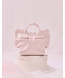 mellfy memory（メルフィーメモリー）の「Mellfy pearl ribbon kiss-lock bag（ハンドバッグ）」