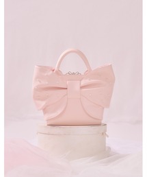 mellfy memory（メルフィーメモリー）の「Mellfy pearl ribbon kiss-lock bag（ハンドバッグ）」