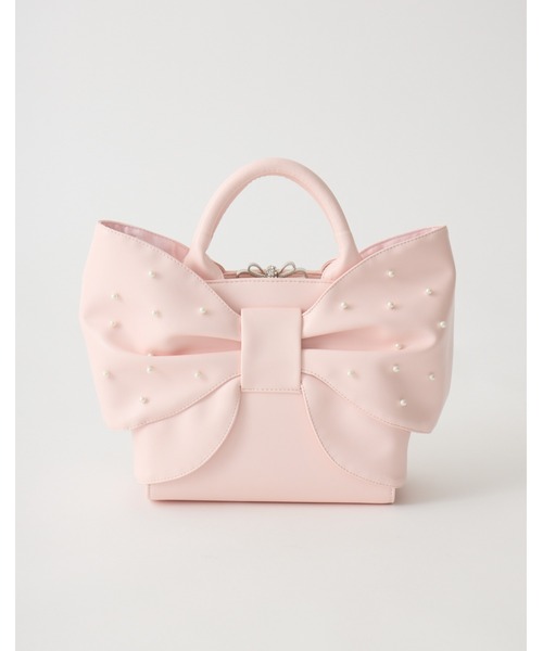 mellfy memory(メルフィーメモリー)の「Mellfy pearl ribbon kiss-lock bag(ハンドバッグ・レディース・ピンク/ベビーピンク・FREE)」の21枚目の写真