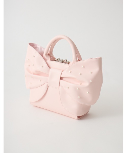 mellfy memory(メルフィーメモリー)の「Mellfy pearl ribbon kiss-lock bag(ハンドバッグ・レディース・ピンク/ベビーピンク・FREE)」の22枚目の写真