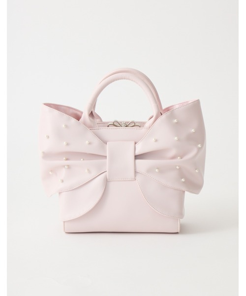 mellfy memory(メルフィーメモリー)の「Mellfy pearl ribbon kiss-lock bag(ハンドバッグ・レディース・ピンク/ベビーピンク・FREE)」の10枚目の写真