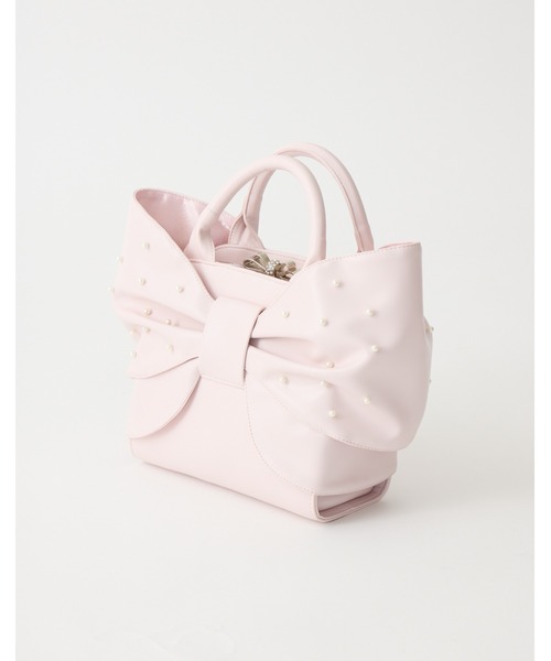 mellfy memory(メルフィーメモリー)の「Mellfy pearl ribbon kiss-lock bag(ハンドバッグ・レディース・ピンク/ベビーピンク・FREE)」の11枚目の写真