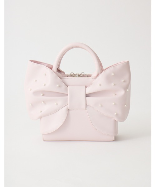 mellfy memory(メルフィーメモリー)の「Mellfy pearl ribbon kiss-lock bag(ハンドバッグ・レディース・ピンク/ベビーピンク・FREE)」の13枚目の写真