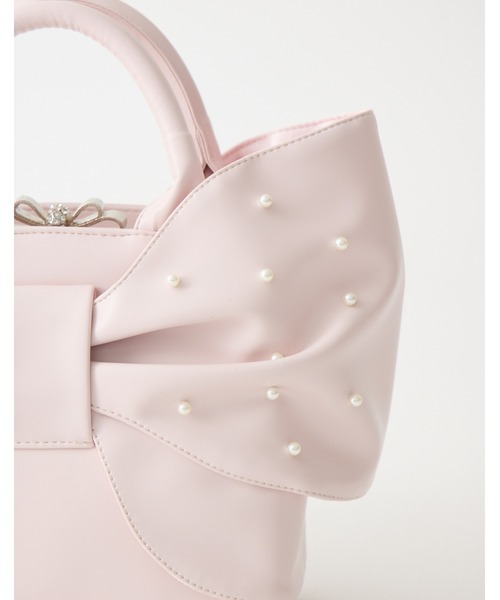 mellfy memory(メルフィーメモリー)の「Mellfy pearl ribbon kiss-lock bag(ハンドバッグ・レディース・ピンク/ベビーピンク・FREE)」の14枚目の写真